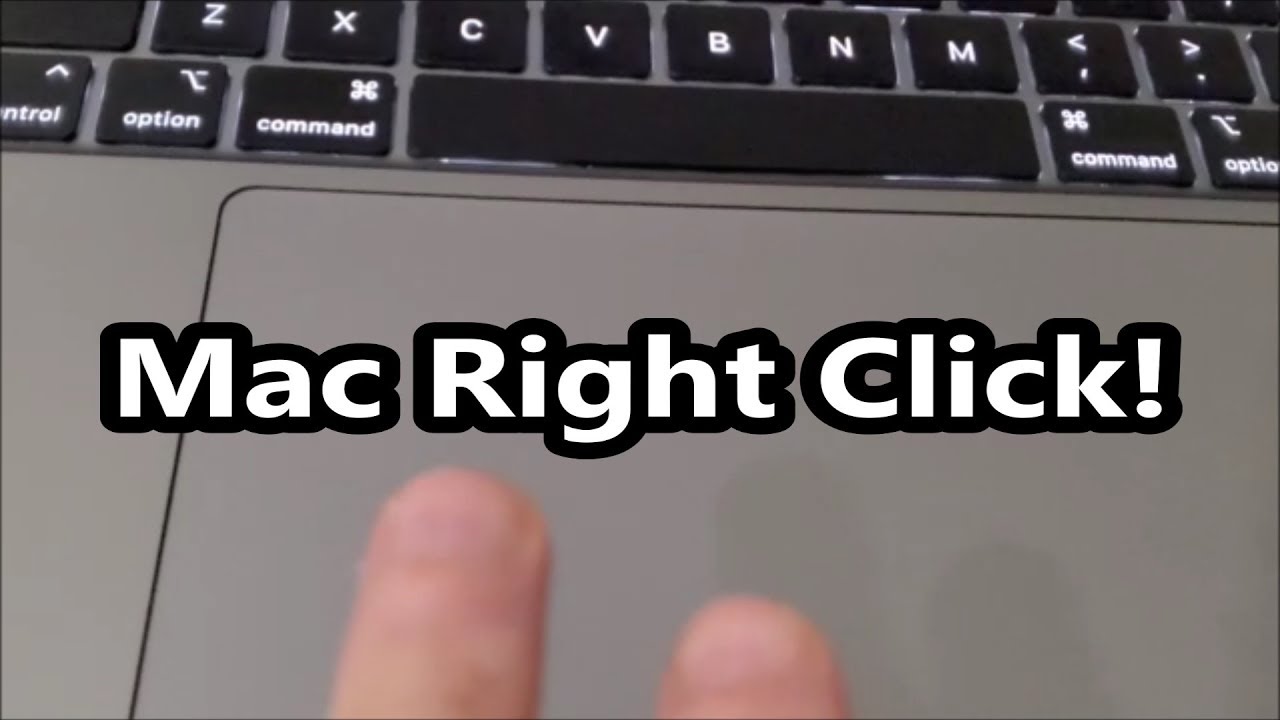 how to right click on a mac